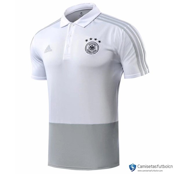 Polo Alemania 2018 Gris Blanco